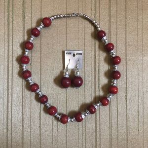 Handmade Necklace and Earrings Set